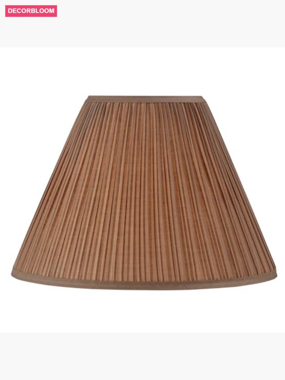 Mushroom Pleated Faux Silk Spider Lamp Shade 6.5x15x11 - Picture 4 of 7